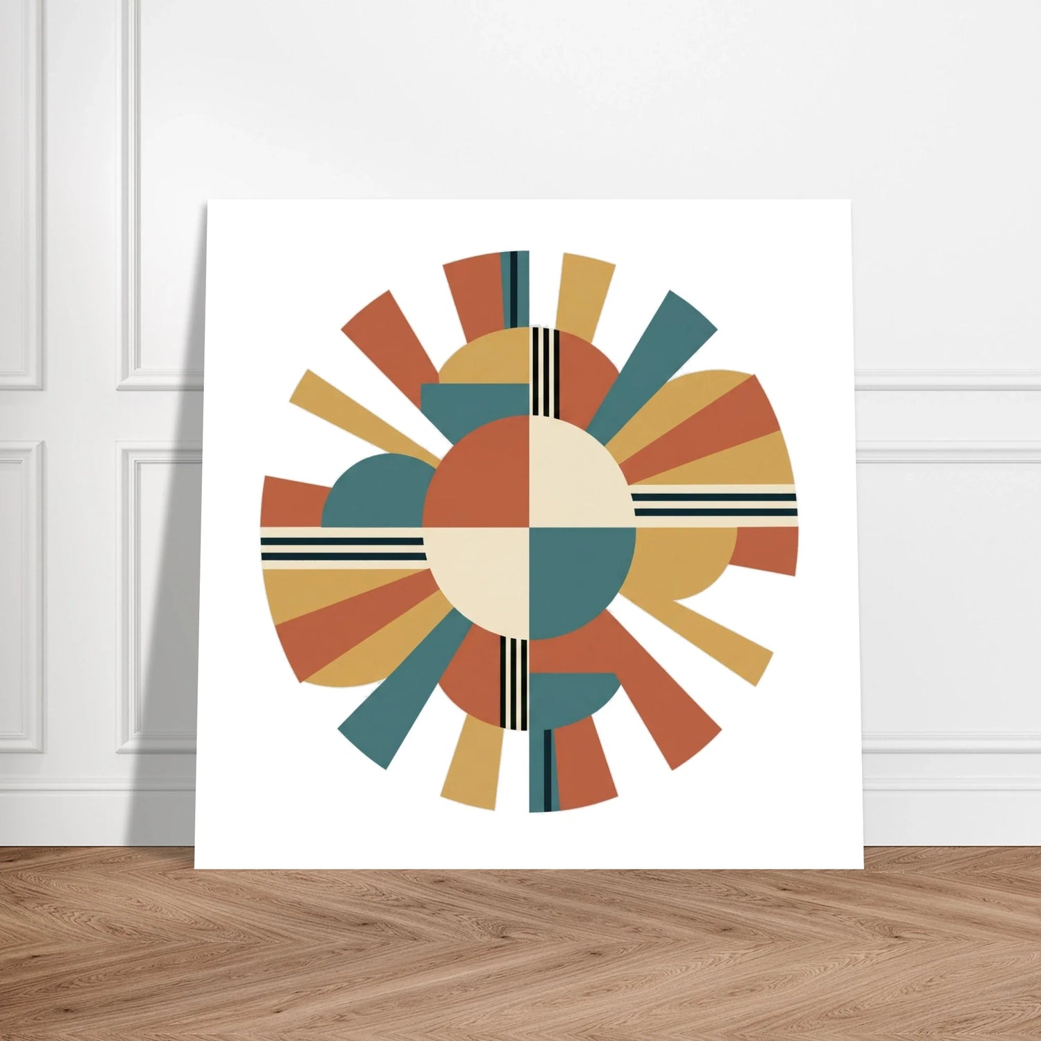 Abstract geometric wall art collection